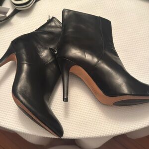 New black leather boots beautiful..